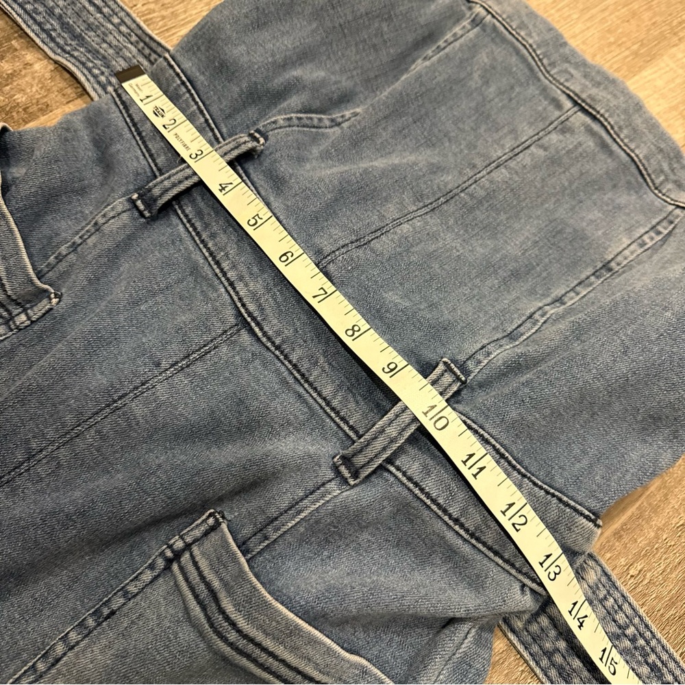Anthropologie Pilcro and the Letterpress Jumpsuit Wide Leg Denim Jumpsuit - Picture 8 of 13